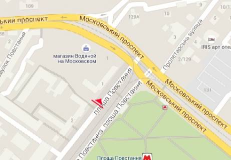 Беклайт A у Харкові Повстання пл., 1 схема