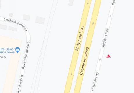 Білборд, Бігборд (Борд)  B у Києві, 3x6  Столичне шосе (навпроти азс "ШЕЛЛ") схема