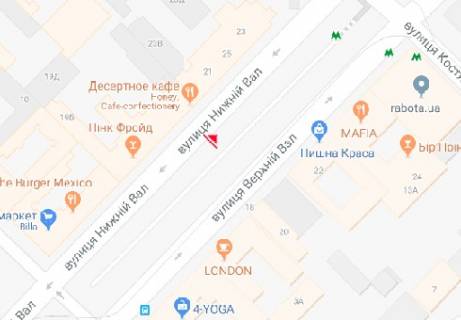 Скроллер A в Киеве Нижний Вал ул., 19-21 - 318060 схема