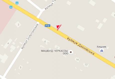 Билборд B в Черкассах, 3x6  Дахнівська вул., 17 схема