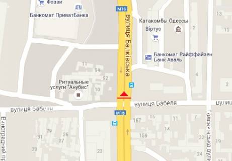 Билборд B в Одессе, 3x6  Балківська вул. — Дмитра Іванова вул. схема