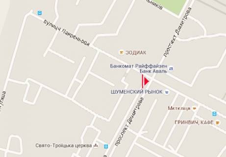 Призматрон, Призма A у Херсоні Лавренева ул. - Святых Кирилла и Мефодия пр. - 238516 схема