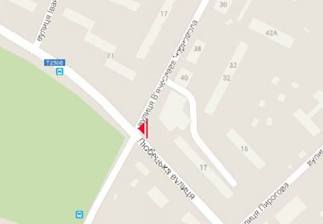 Білборд, Бігборд (Борд)  A у Чернігові, 3x6  Любецька вул., 17 - В'ячеслава Чорновола вул. схема