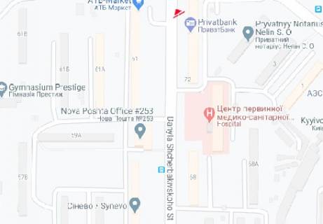 Призма B в Киеве, 3x6  Данила Щербаківського вул., 72 - 478049 схема