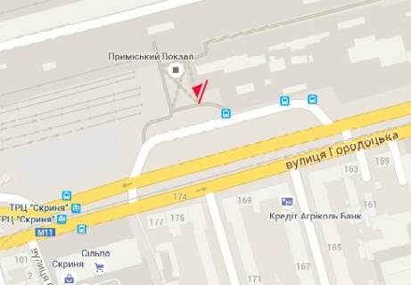 Ситилайт A в Львове Пригородный вокзал схема