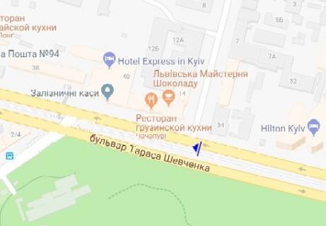 Ситилайт  в Киеве Шевченко б-р. схема