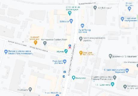 Видеоборд + в Киеве, 2.3x3.14  Довженка вул., 3 (розширення 480х336) - 477775 схема