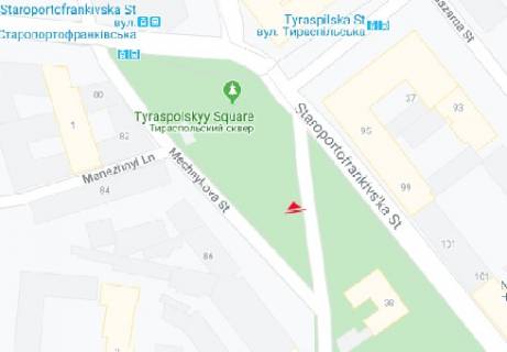 Билборд A в Одессе, 3x6  Мечнікова вул., 86 - Розумовська вул. схема