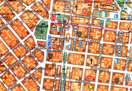 Сiтiлайт B у Одесі Преображенская ул., 40 схема