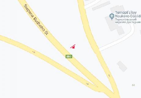 Билборд A в Тернополе Будного Степана ул., 48 схема