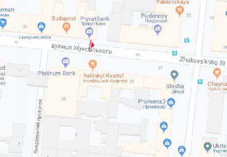 Скроллер A в Одессе Жуковского ул., 32 - 320455 схема