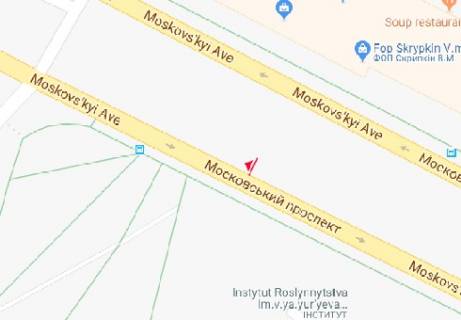 Билборд A в Харькове, 3x6  Героїв Харкова просп. (Московський просп.), 142 схема