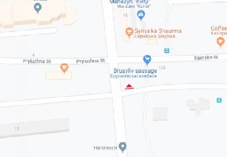 Билборд B в Киеве, 3x6  Чорнобильська вул., 13 схема