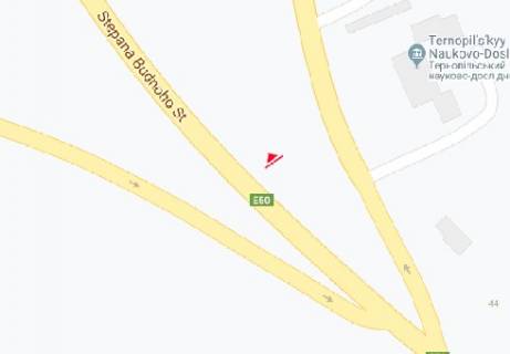 Білборд, Бігборд (Борд)  B у Тернополі Будного Степана ул., 48 схема