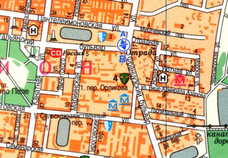 Скролер, Скрол A у Одесі, 2.3x3.14  Леонтовича вул. (Белінського вул.), 17 - Пантелеймонівська вул., 9 (Стріти (3)) - 479318 схема