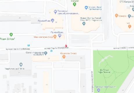 Бэклайт A в Черкассах, 2.3x3.14  Героїв Сталінграду вул., 38 (BackLit) схема