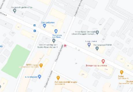 Видеоборд A у Івано-Франківську Бельведерская ул., 33, (разрешение 800х600) - 409966 схема