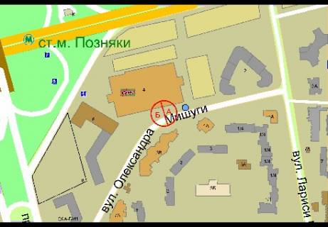 Призматрон, Призма A у Києві, 3x6  Мишуги Александра ул., 4 (ТЦ "Пирамида") - 340767 схема