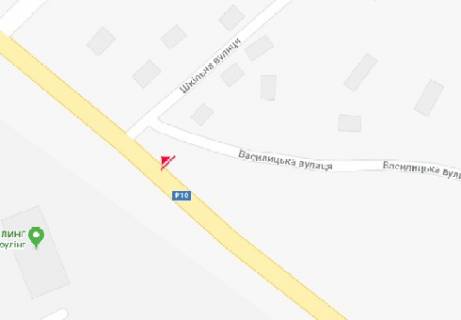 Билборд B в Черкассах Каневская ул. - Школьная ул. схема