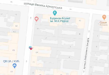 Бэклайт A в Одессе Пушкінська вул., 69 схема