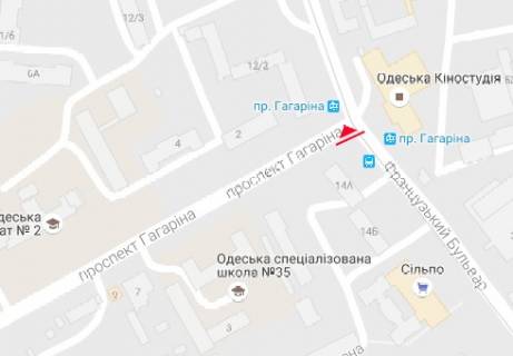 Скролер, Скрол A у Одесі Французский б-р. - Гагарина пр. - 320367 схема