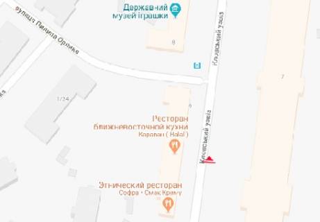 Бэклайт B в Киеве Кловський узвіз, 7 схема