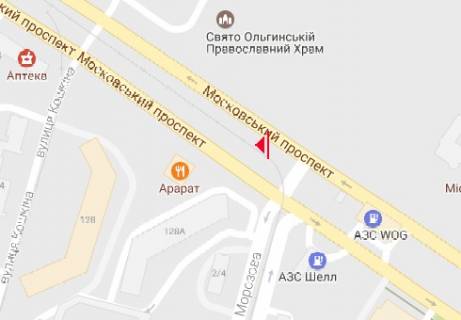 Билборд B в Харькове, 3x6  Героїв Харкова просп. (Московський просп.) - Морозова вул. схема