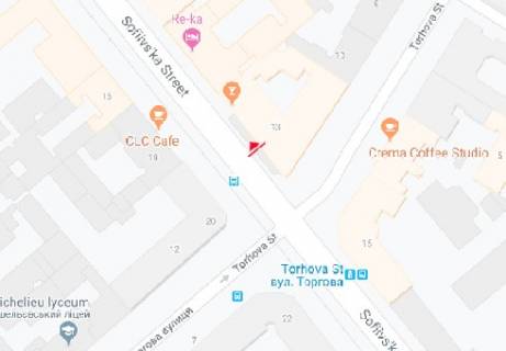 Ситилайт A в Одессе, 1.8x1.2  Софиевская ул. - Торговая ул., в город, A схема