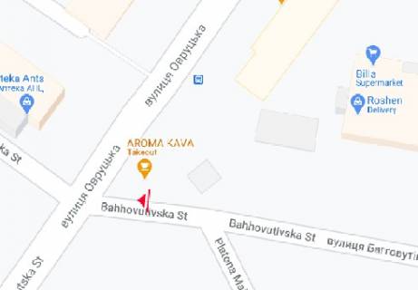 Бэклайт A в Киеве, 2.3x3.14  Загорівська вул., 17/21 (BackLit) схема