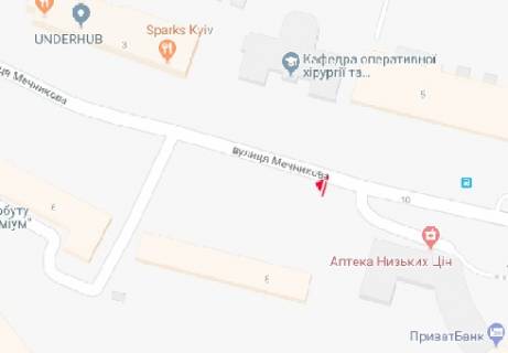 Ситискролл A в Киеве, 1.86x1.27   Мечникова ул., 8 схема