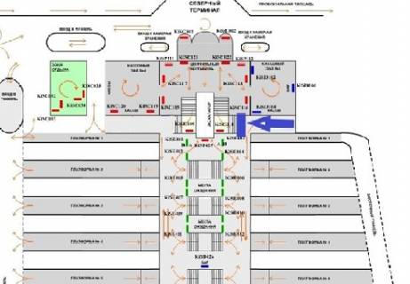 Брендмауер, Брандмауер, Брандмауэр A у Києві Северный терминал схема