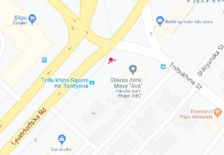 Білборд, Бігборд (Борд)  A у Одесі, 3x6  Люстдорфська дорога, 44 - Толбухіна пл. схема