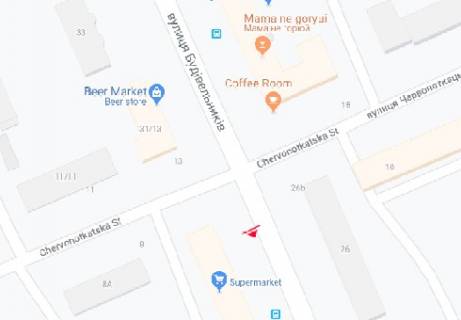 Білборд, Бігборд (Борд)  B у Києві, 3x6  Будівельників вул., 29 схема