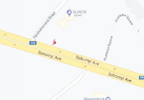 Призматрон, Призма A у Запоріжжі Соборный пр. (4) (движение от вокзала) - 317569 схема