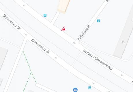 Білборд, Бігборд (Борд)  A у Києві, 3x6  Симиренка вул., 13/1 схема