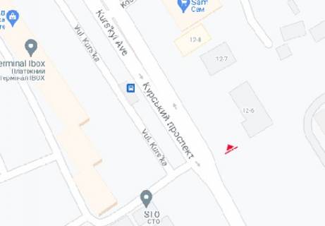 Билборд B в Сумах, 3x6  просп. Перемоги (Курський просп.) "Укрросметал" схема