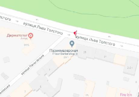Беклайт A у Києві Льва Толстого вул., 23/1 схема
