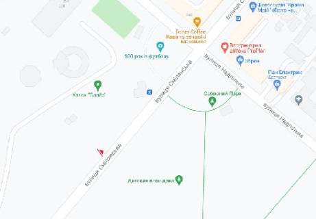 Видеоборд  в Черкассах Смелянская ул. - Надпильна ул., (разрешение 480х336) - 387725 схема