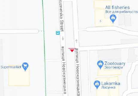 Білборд, Бігборд (Борд)  A у Запоріжжі, 3x6  Новокузнецька вул., 13 схема