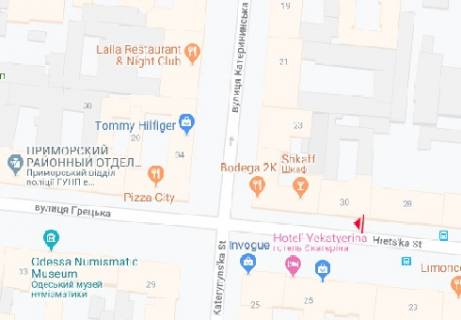 Сiтiлайт B у Одесі Греческая ул., 30 B схема