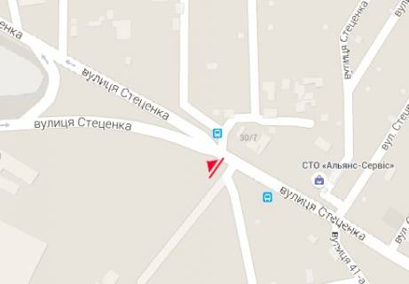 Білборд, Бігборд (Борд)  A у Києві, 3x6  Стеценка вул., 30 - Академіка Палладіна просп. схема