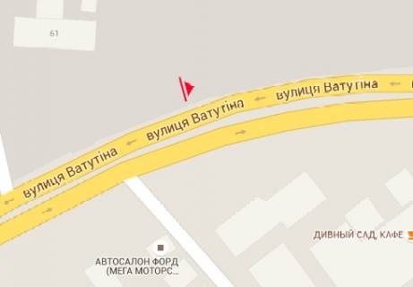 Билборд A в Житомире Независимости пр., 61 схема