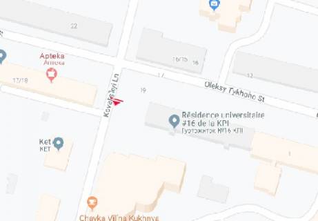 Беклайт A у Києві, 2.3x3.14  Ковальский пров., 19 (BackLit) схема