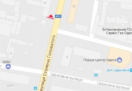 Билборд A в Одессе, 3x6  Отамана Головатого вул., 29 схема