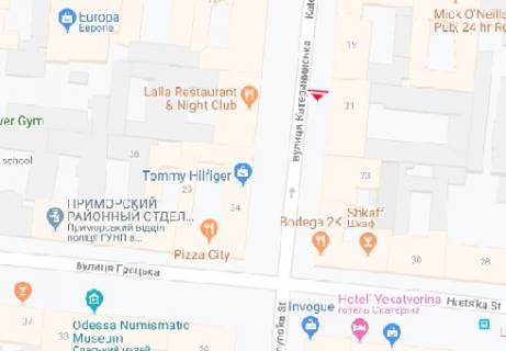 Ситилайт A в Одессе Екатерининская ул., 21 А схема