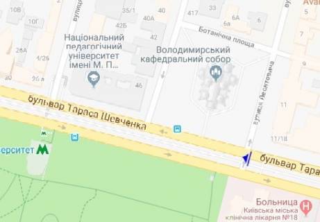 Ситилайт  в Киеве Шевченко б-р. схема