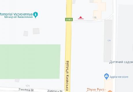 Билборд B в Виннице, 3x6  Київська вул., 146 схема