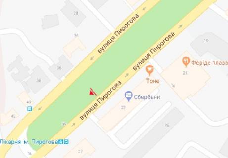 Скроллер A в Виннице, 1.2x1.7  Пирогова вул., 23 - 480573 схема