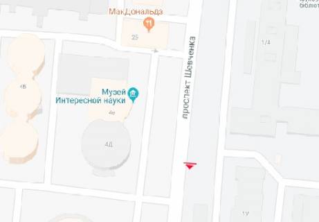 Сiтiлайт A у Одесі, 1.8x1.2  Шевченка просп., 14, БЦ "Шевченківський" схема