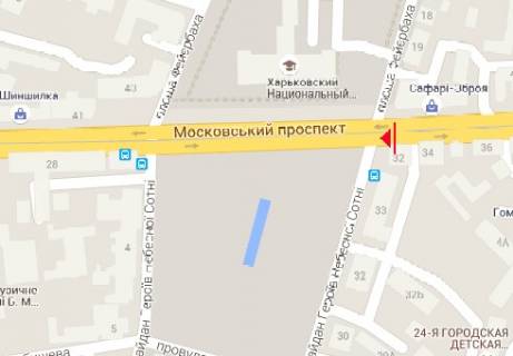 Сiтiлайт A у Харкові Московський пр., 32 схема